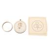 Embroidery Keychain Crafting Kit Mini Wood Round Hoop Keychain Making Set for Bag Key Phone Decoration