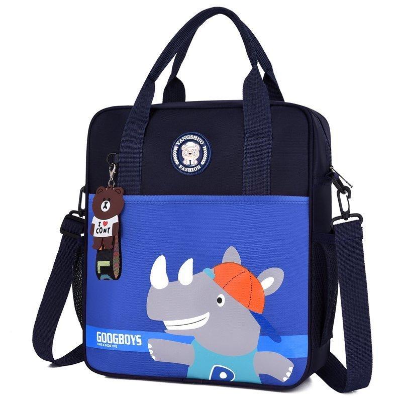 Oxford Cloth Kids Shoulder Bag With Animal Print For School And Travel Fun