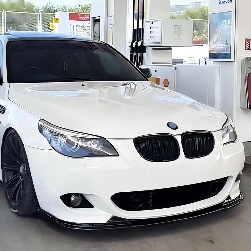 For BMW M-Sport E60 E61 523i 525i 528i 530i 535i 540i 550i 2005-2010 Car Front Bumper Lip Diffuser Splitter Bodykit Tuning Black