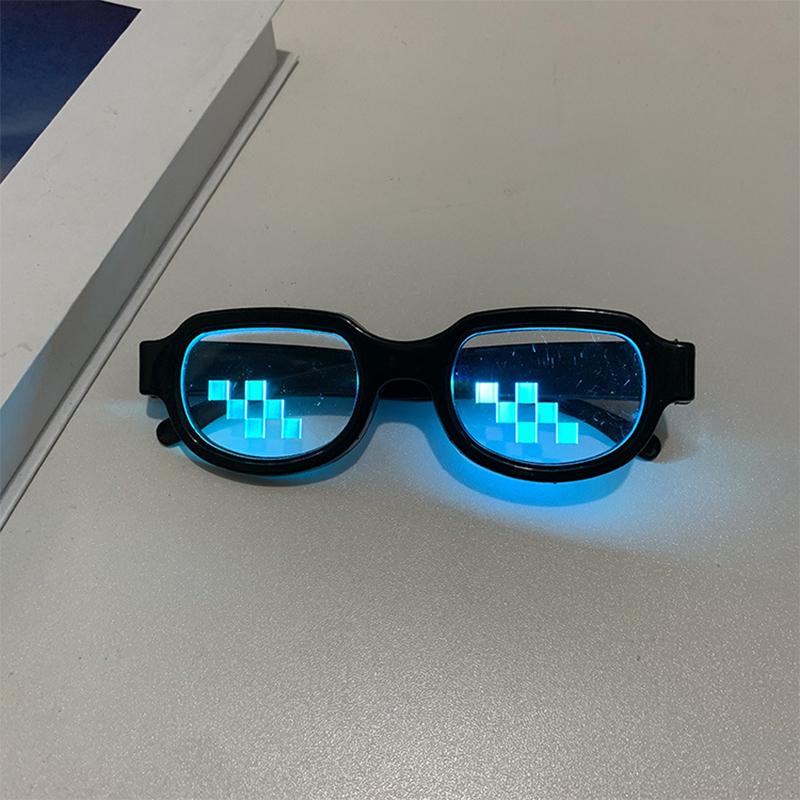 Funny Led Glowing Glasses Special Effect Luminous Glasses Cool Anime Flash Eye Glasses Sense Of Technology Eyewear For Party
