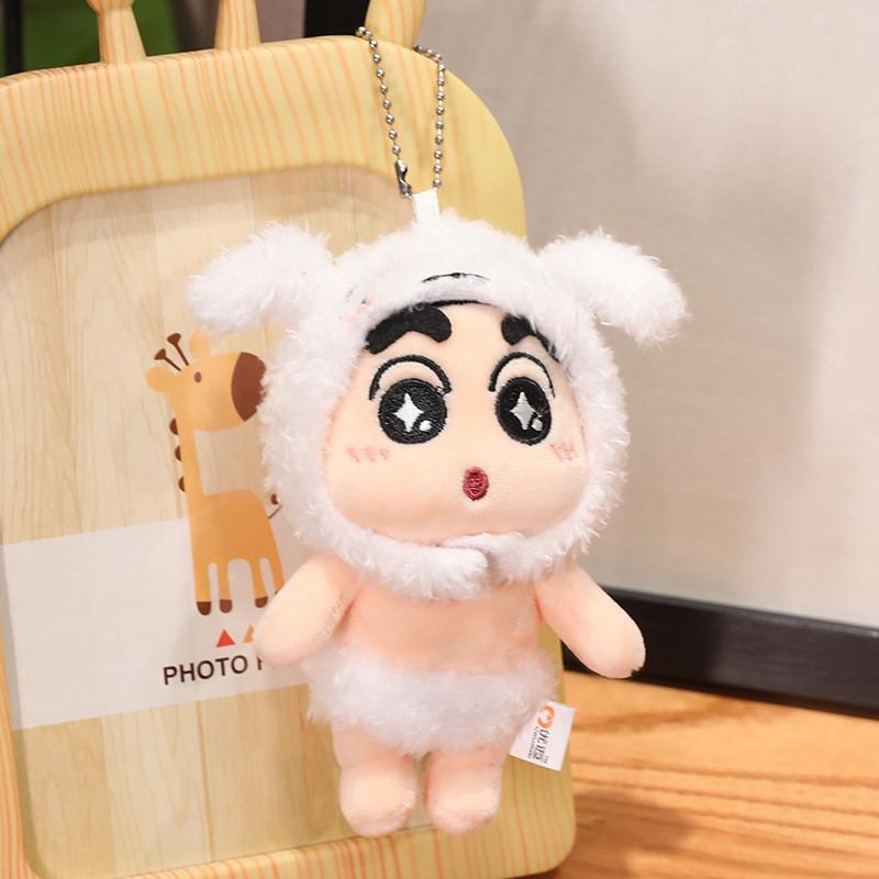 Plush Shinchan Crayon Doll Keychain Accessory Backpack Pendant Gift Children