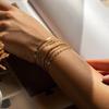 6Pcs/Set Fashion Retro Bohemia Style Bracelets Simple Different Shape Multi Layer Women Bracelet Set Gift