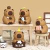 Hot Capybara Figure Toys Kapibara Dolls Simulation Animals Toy Desktop Decoration For Home Desk Kids Xmas Birthday Gifts