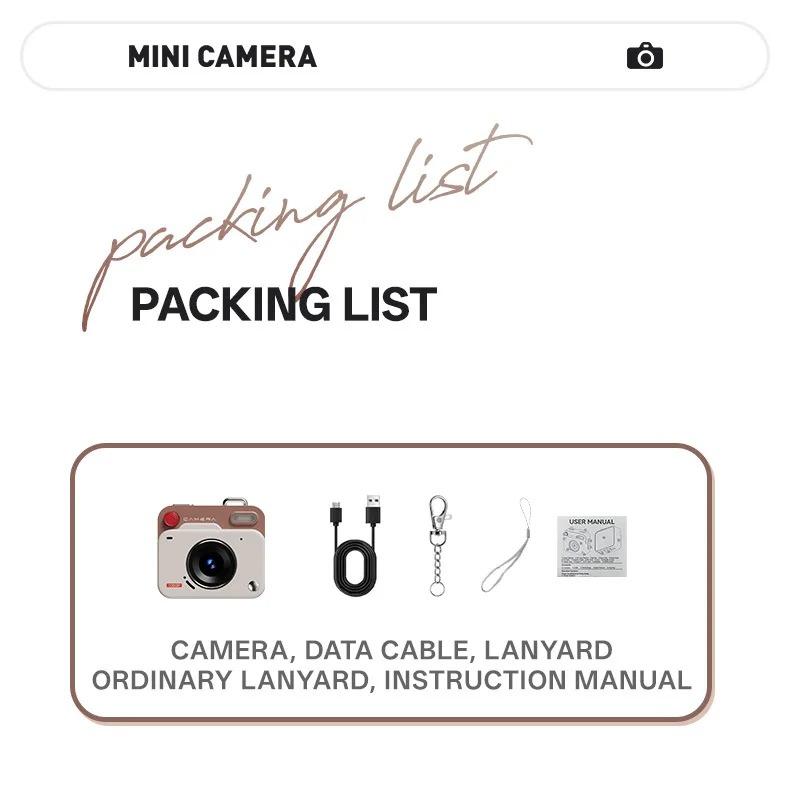 New HD CCD Retro Mini Compact Digital Camera Outdoor Photography Travel Photography Video Camera Kids Birthday Gift