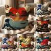 Japanese Waves Cushion Cover Multi-Scene Pillow Cover for Home & Car - Reversible, Soft & Durable for Daily Use