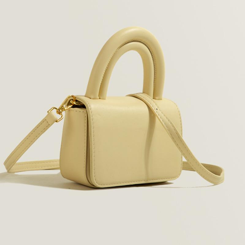 

Light Luxury Simple Small Square Bag Women Summer New Fashion Single Shoulder Crossbody Phone Bag PU Soft Face Handbag Mini(Max Length<20cm)