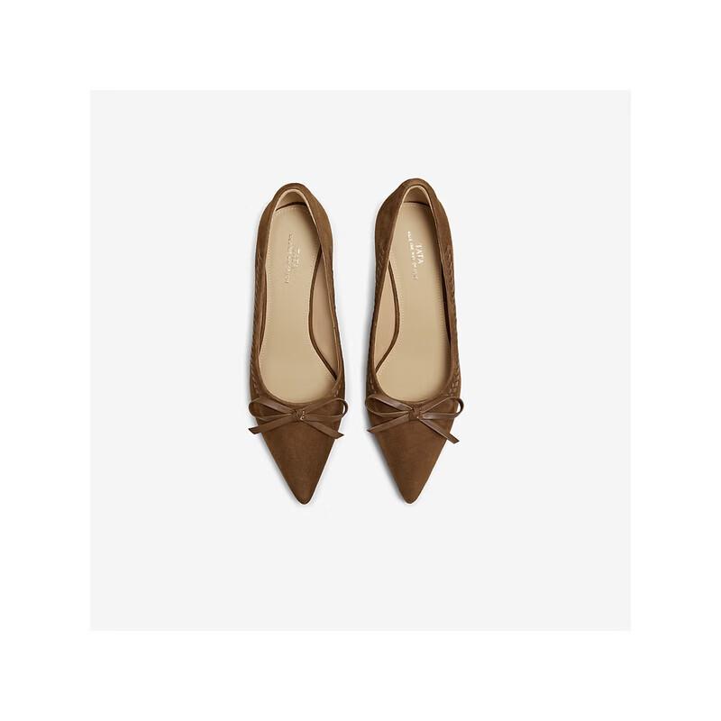 TATA Women's Pointed Toe Mid-Heel Pumps