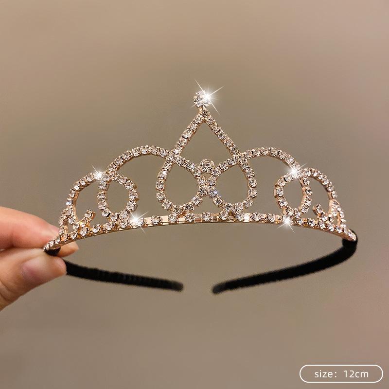 Birthday Rhinestone Crown Headband Princess Tiara Bride Wedding Crown Adult Headband Diamond Children