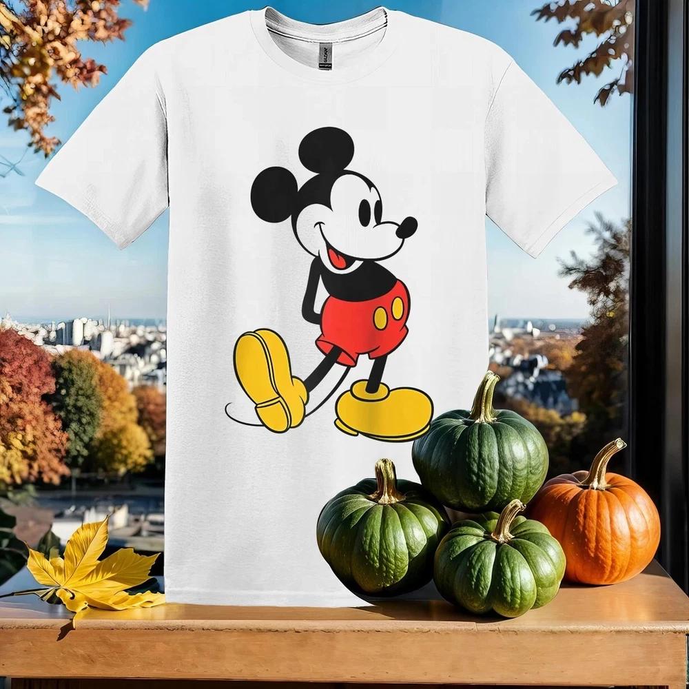 Mickey Mouse Classic Standing Pose White TShirt Size S4XL S