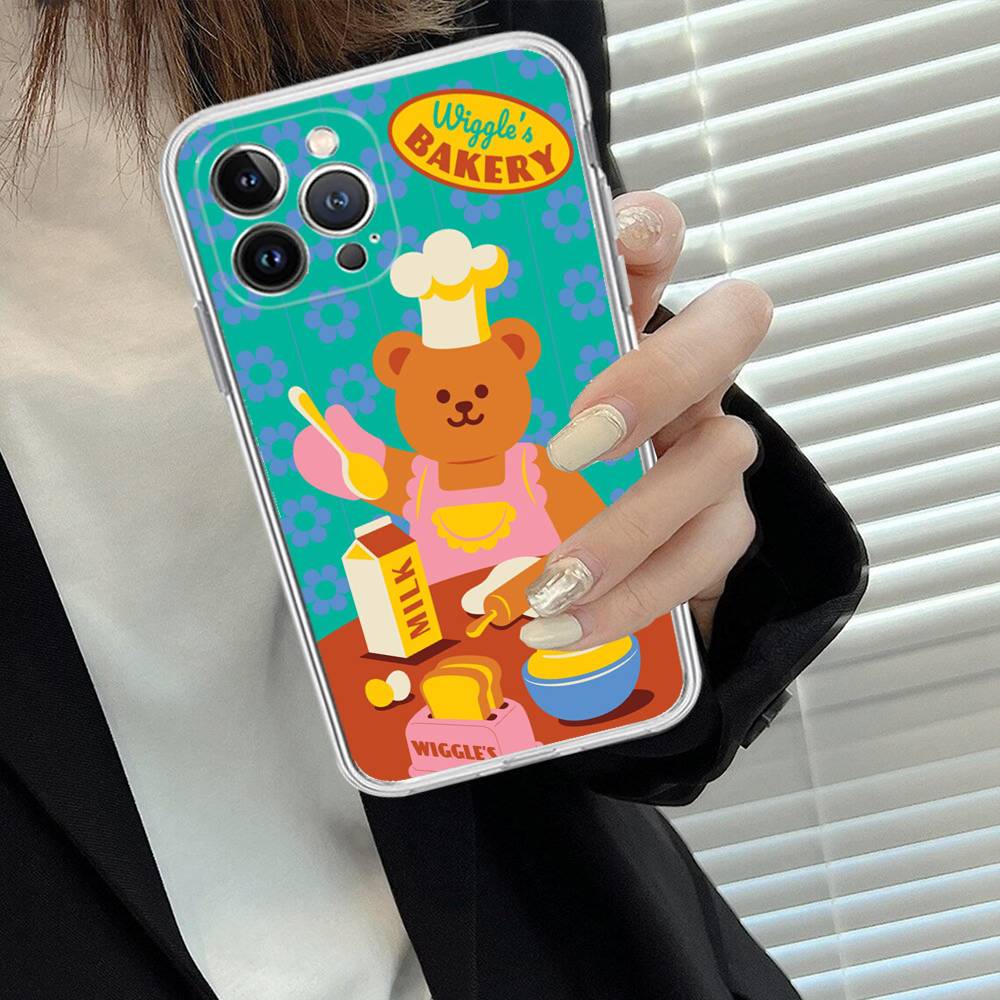 Cartoon Cute W-Wiggle W-WiggleS Phone Case For IPhone 17 16 15 14 13 11 12 Pro Max 16 Plus Transparent