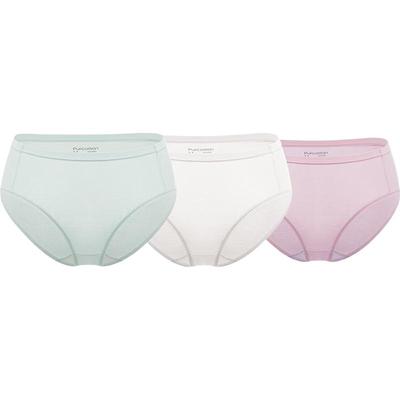Women's 95% Cotton Antibacterial Mid-High Waist Briefs