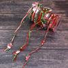 Christmas Decoration Ribbon Santa Claus DIY Gift Wrapping Webbing Handmade Bead Chain Snowman Christmas Ribbon For Home Gift