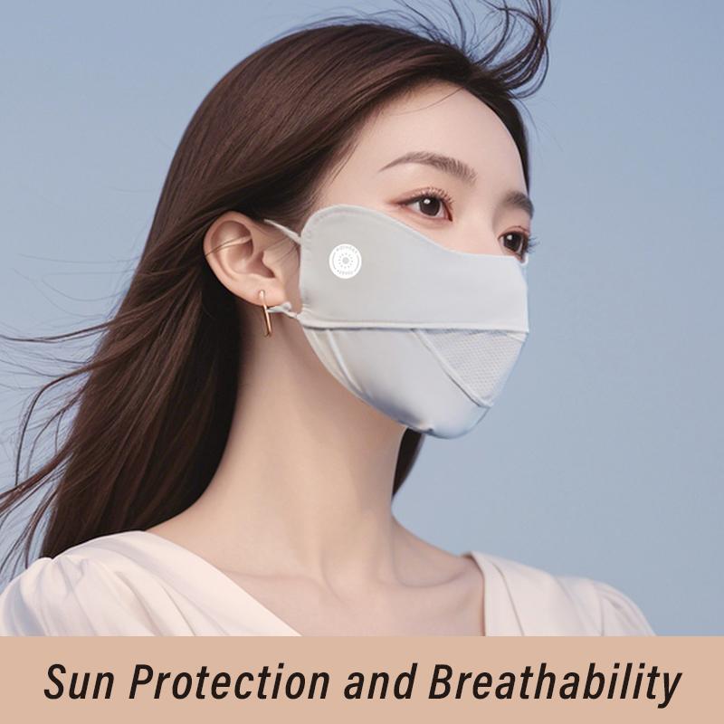 Cycling Ice Silk Face Mask Anti-UV Sun Protection Summer Unisex Adjustable Breathable Bandana Hunting Running Sport Mask Scarf