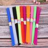 350Pcs Children Diy Folded Star Plastic Straw Lucky Transparent Tube Origami