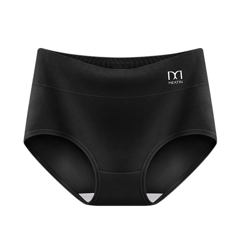 Meiya Ting Classic Women's Mid-Rise Cotton Briefs: Solid Color, Breathable, Antibacterial Crotch