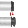 4x Height Adjustable Table Leg Brushed Nickel 870 mm