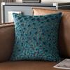 45x45cm Leopard Print American Cut Fleece Sofa Pillow Cover Cotton and Linen Pillow Office Nap Pillow Car Cushion Pillowcase