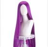 40Inch Long Straight Cosplay Wig Centre Parting Central Split Blond Pink Rose Red Purple Heat Resistant Synthetic Hair Wigs