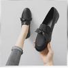 Mocasin din piele pentru femei în stil britanic - Pantofi plați cu talpă moale, Primăvara 2025, Mărimi 41-43