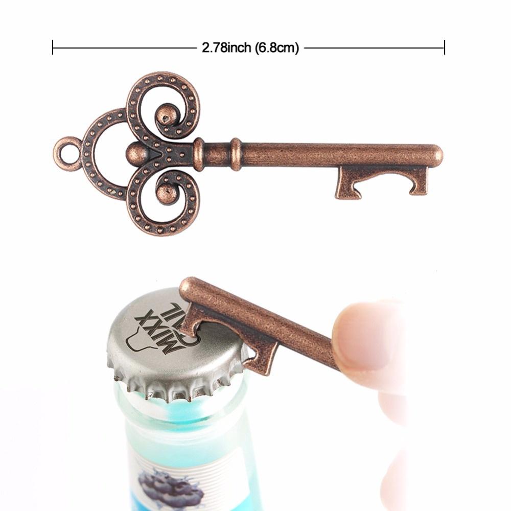 3Pcs Wedding Souvenirs Skeleton Bottle Opener + Tags Wedding Favors and Gifts for Guest Party Favors