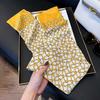 Long Silk Scarf Women's New Small Silk Scarf Printing Simulation Silk Tied Bag Streamer Explosion Sweet Little Scarf