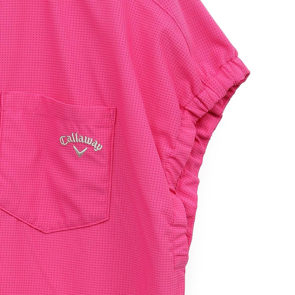 French Sleeve Shirt for Kazaana Mesh Golf C25134209 S [Callaway] Women's (Suitable Setup) / / 1092_Pink