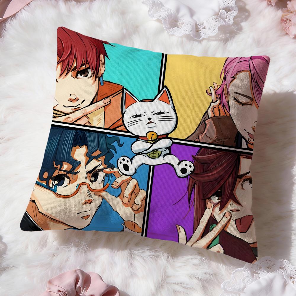 Anime D-Dandadan Cushion Cover Premium Comfort Reversible Pillow Cove -Two In One Design for Any Room & Car Interior
