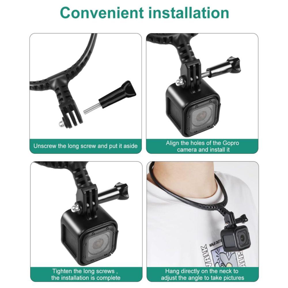Adjustable Necklace Support Smart Phone Holder for Go Pro Hero/Insta360 Camera Accessories