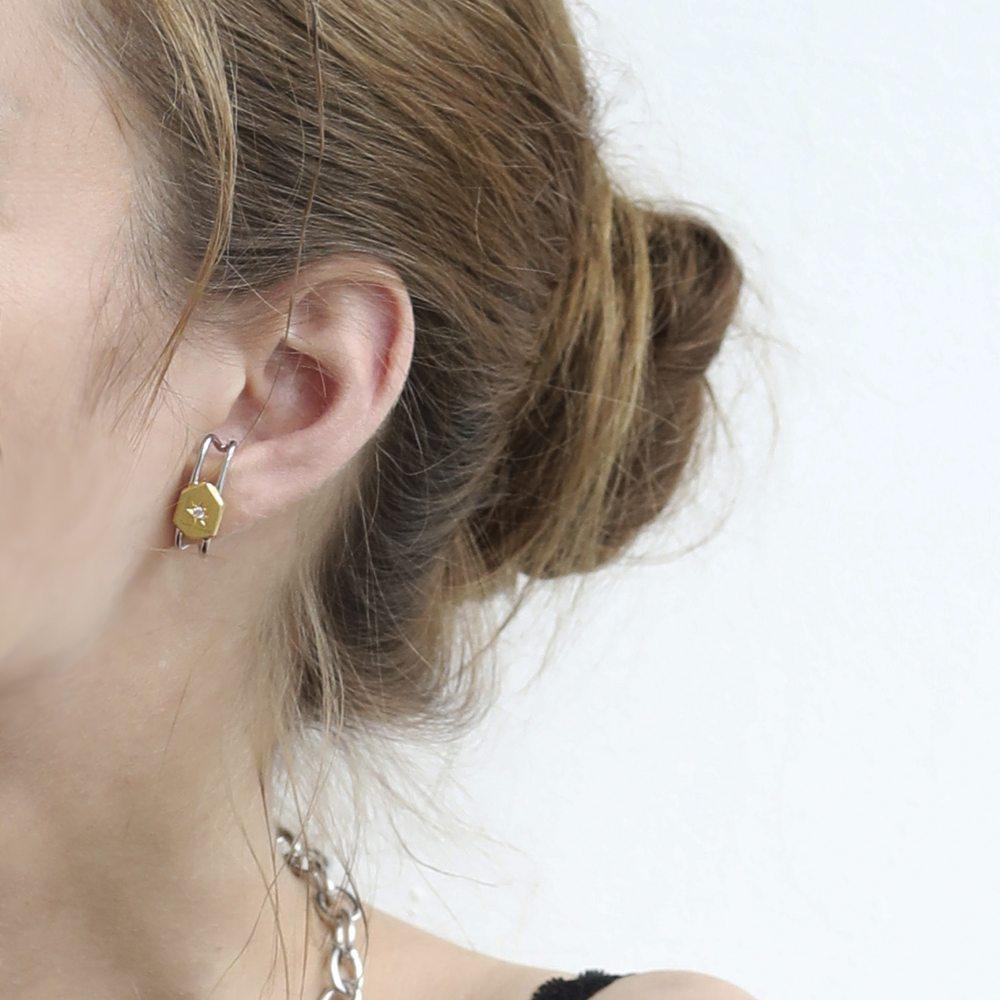 

Link Earrings Silver 925 Earrings Single Piece Trm Lke30Ecs