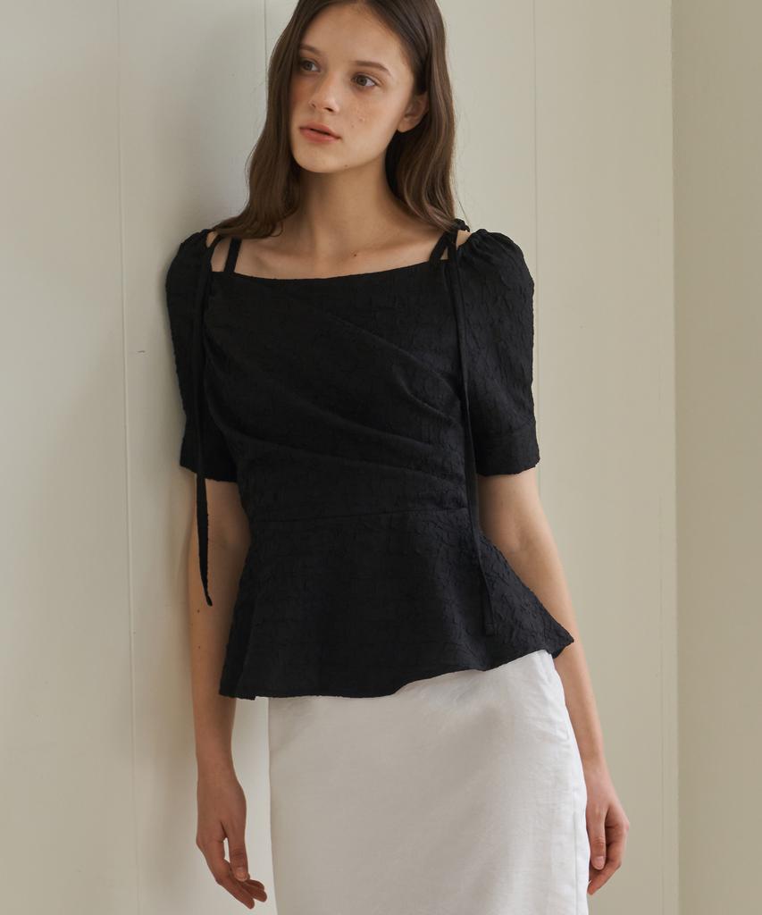 Peullobeu Mermer Blouse_Bk