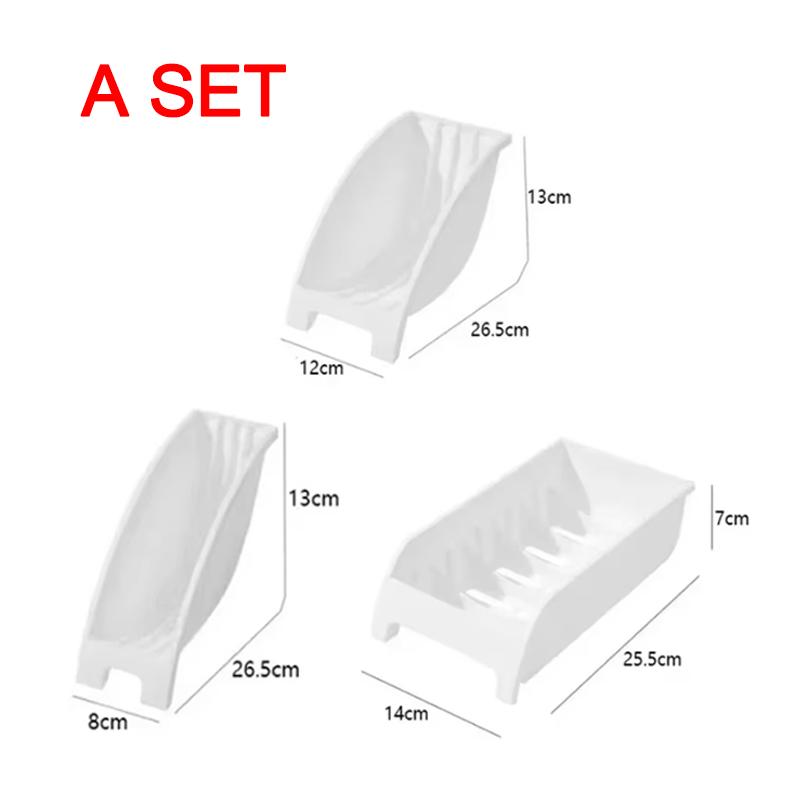 Kitchen Supplies Dish Drying Holders Organizer Upright Draining Dish Racks Organizer Plate Storage Holders for Kitchen Organizer