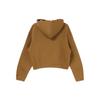 Nike Solid Color Pocket Hooded Half-Zip Pullover Long Sleeve Sweatshirt Women Sweatshirt Brown DV8239-270