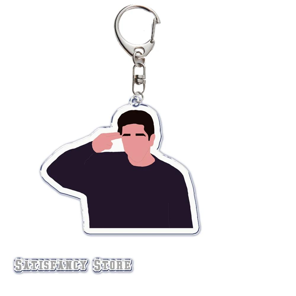 Classics TV Friends Keychain KeyRing Key Chains Chaveiro Cute Cartoon Fashion Friends for Bag Pendant Aaccessories Gift