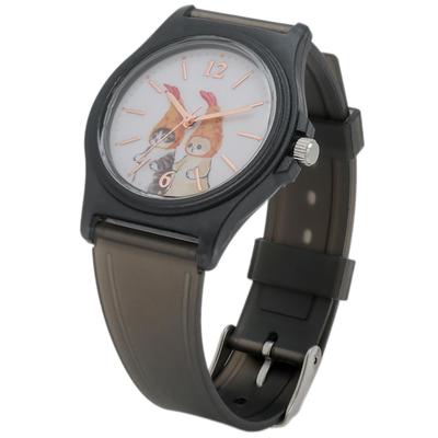 Watch Mofusand Fried Shrimp Clear Black Urethane Band Black [Fieldwork] MSD001-6 Women's