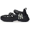 New York Yankees Abrasion Resistant Low Top Casual Shoes Unisex Black Sneakers 3ASDCH143-50BKS