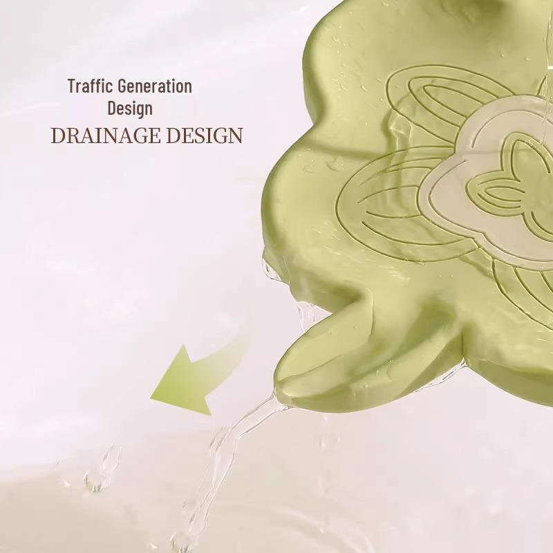 Silikonová miska na mýdlo s odkapávačem: Velká, špičková odkapávací mýdlenka pro koupelnové uskladnění