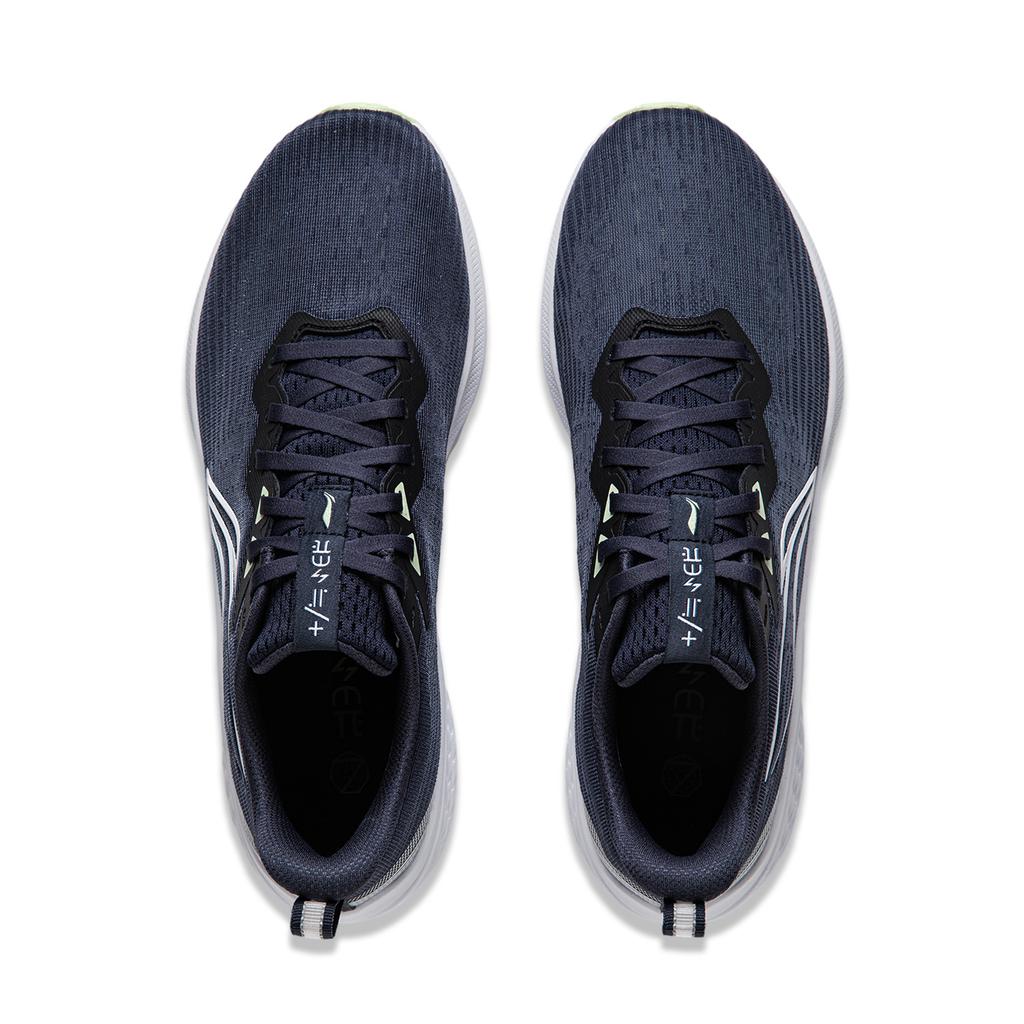 New LiNing Red Hare 7 Cushioning Slip Resistant Support Lightweight Rebound Low Top Casual Running Shoes Men's Dark Blue ARPU003-33