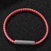 Fashion Leather Bracelet Women Stainless Steel Clasp Handmade Women Bracelets Bangles Braided Leather Bracelet