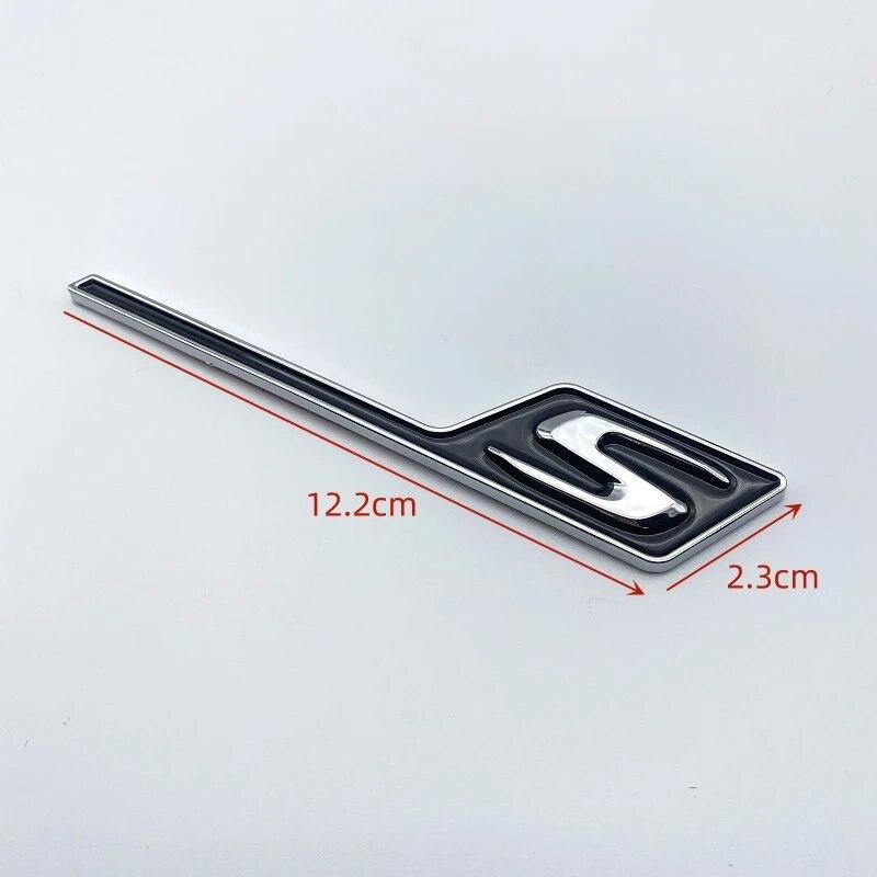 3D ABS Chrome Black Yellow Red Car Rear Trunk Badge Logo GT R S C Emblem For Mercedes AMG GTR GTC GTS C190 Car Stickers