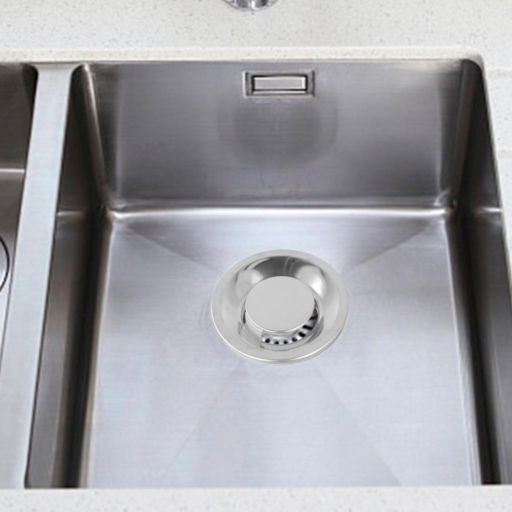 Drain Filter Food Waste Collector Easy To Install Functional Drain Cover Replacement Drain Stopper Stainless Steel Sink Filter
