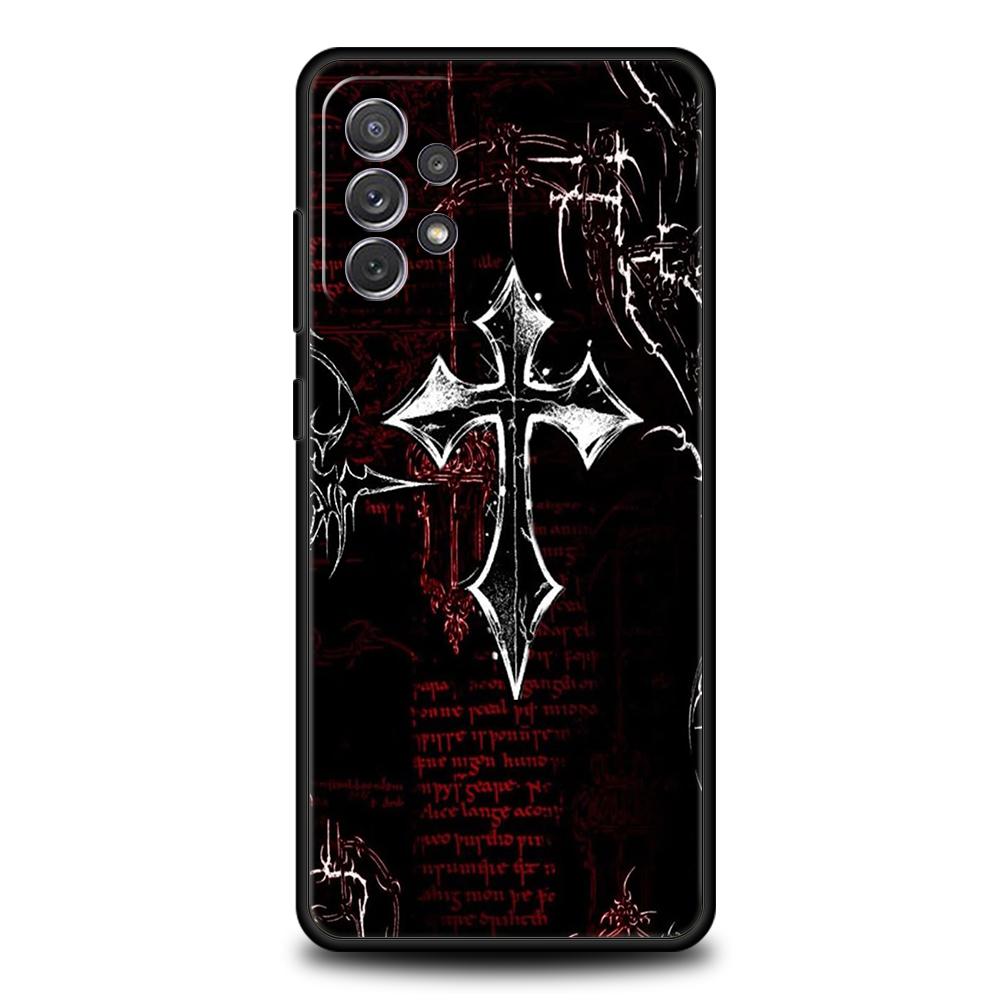 

Phone Case for Samsung Galaxy A55 A53 A52 A52S A51 A41 A35 A32 A25 A23 A15 A13 A71 A72 5G Soft TPU Cross Pattern Element Design Samsung A51