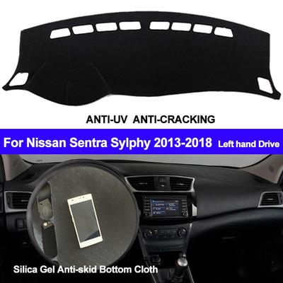 Husa pentru bordul mașinii Covoraș de bord din silicon anti-alunecare pentru Nissan Sentra Sylphy 2013 2014 2015 2016 2017