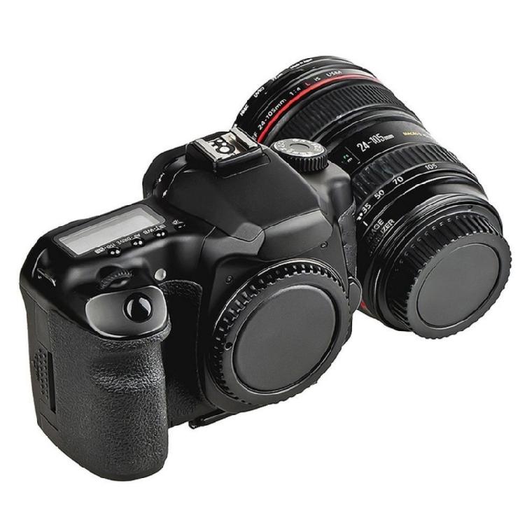 Camera Body Caps and Lens Rear Caps Cover Replacement DSLR Cameras Mount Lens Cover for 550D/7D/50D/600D Camera