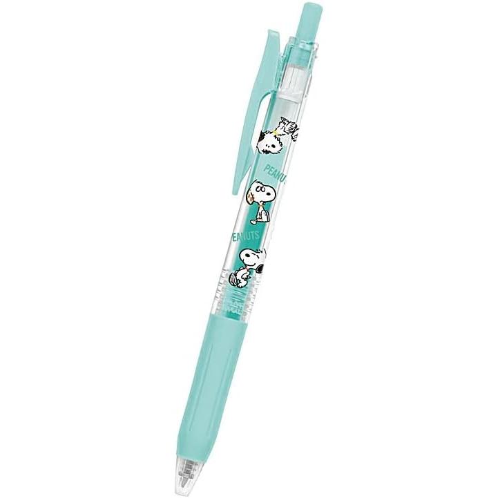 Snoopy [Color Ballpoint Pen] Sarasa Clip 0.5/Milk Blue Green Peanut