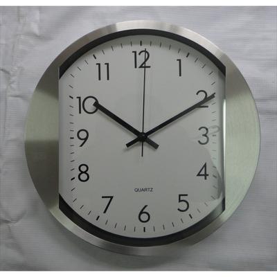Metall Edelstahl Leise Wanduhr, Kreative und Modische Wohnzimmer Aluminium Wanduhr