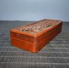 Chinese Antique Vintage Rosewood Jewelry Box Carved Dragon Loong Statue Box Art