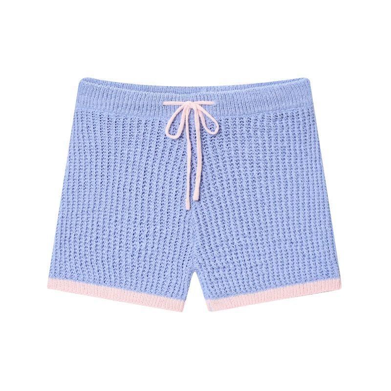 Araltay New Arrival Fashion Style Women's Fashion All-Match Knitting Polo Shirt Outwear Knitting Shorts Suit