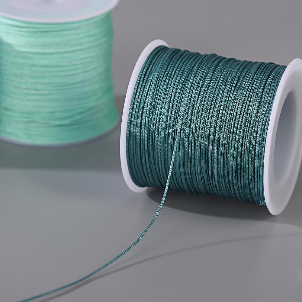 Handmade No. 72 Jade Thread - 0.8mm Wear-Resistant String for Jewelry Crafting, Hand Rope, Bracelets, DIY Necklaces, 50m