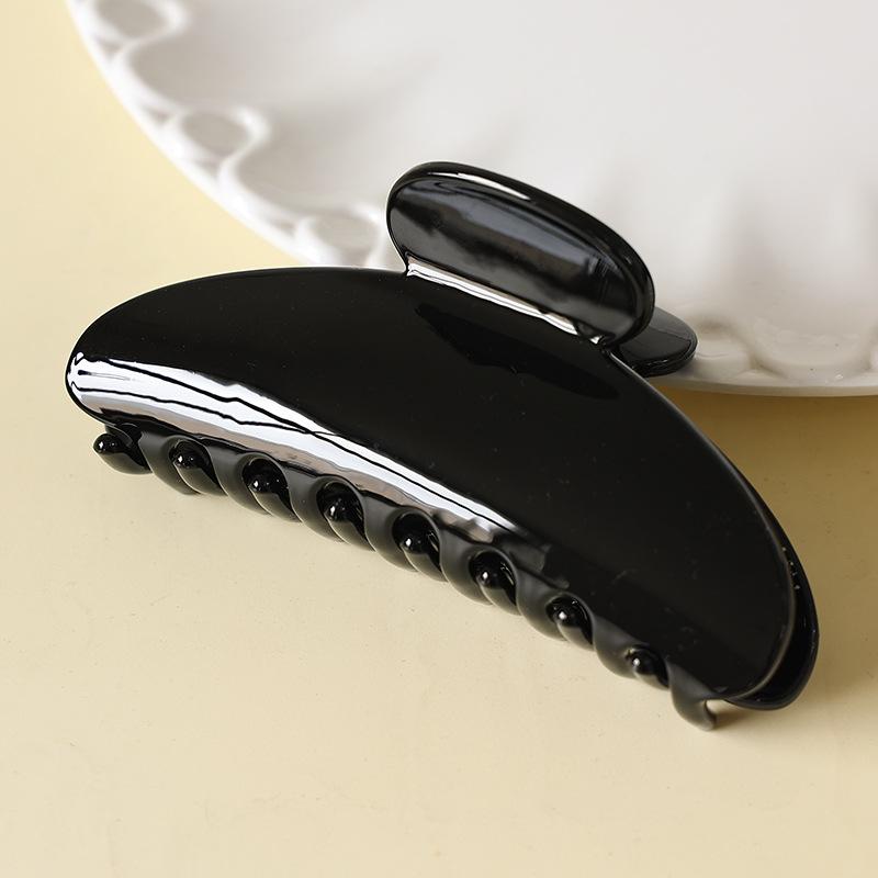Simple Temperament Semi-circular Arc Hairpin Female Summer Fashion All-match Shark Clip Hairpin High-end Sense of Plate Hair Clip Headdress