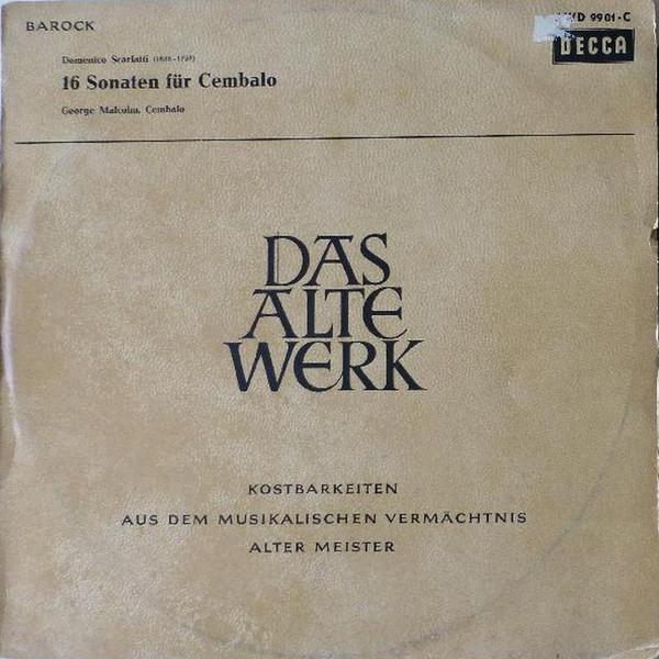 

LP Record GEORGE MALCOLM, DOMENICO SCARLATTI - 16 Sonaten Fur Cembalo AWD9901C Decca Germany Classical Used